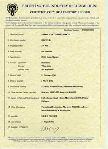 picture of trace certificate